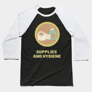 Merit Badge for Supplies and Hygiene Baseball T-Shirt